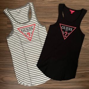 Guess logo racerback tank.